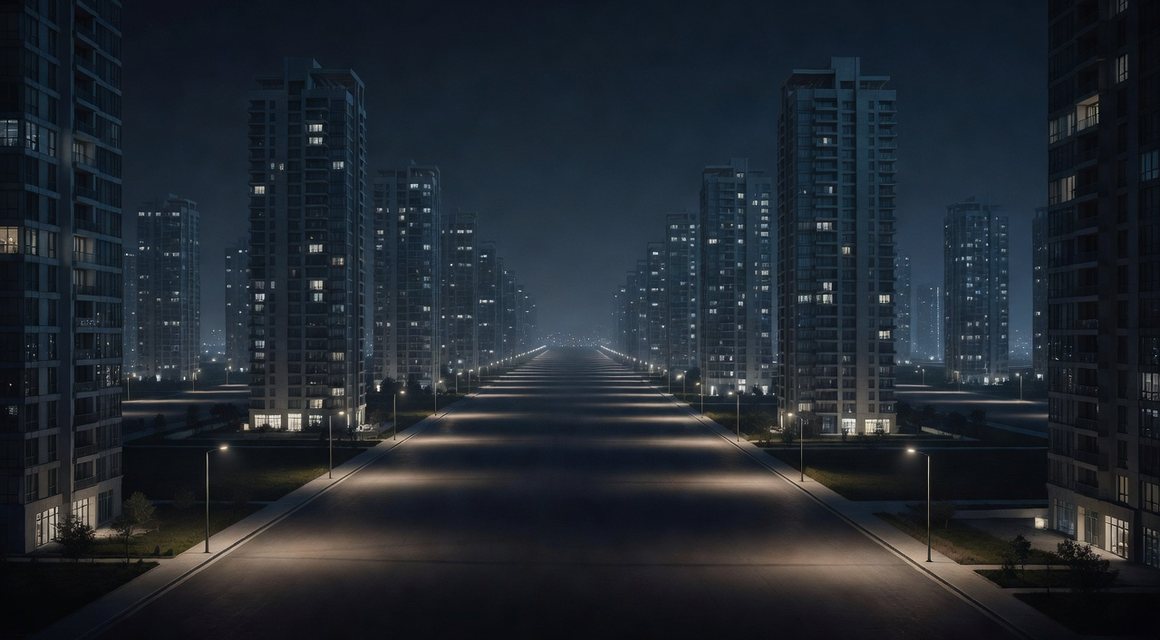 야간 신도심 전경 이미지 — 청주 신도심 안내